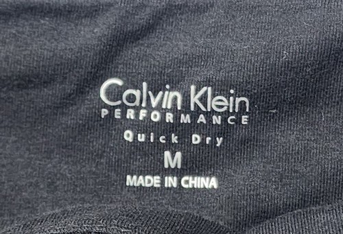 CALVIN KLEIN PERFORMANCE STRETCH Black Workout Athletic Pants Medium (2115) - Picture 6 of 6