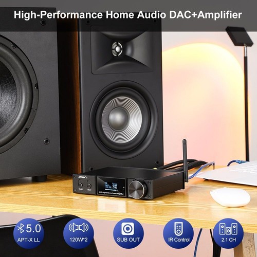 Bluetooth Power Amplifier D05 120Wx2 5.0 Sound Amplificador Subwoofer Amplifiers - Picture 4 of 15