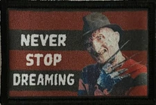 Freddy Krurger Never Stop Dreaming Nightmare on Elm St Morale Patch Tactical