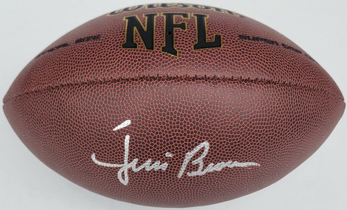 Jim Browns Cleveland Browns firmato NFL football proof Beckett certificato di autenticità autografato - Foto 2 di 5