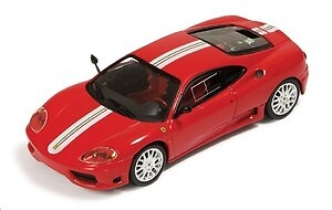 Miniature Ferrari 360 Challenge Stradale rouge Ixo 1:43 pour décoration de bureau et vitrine