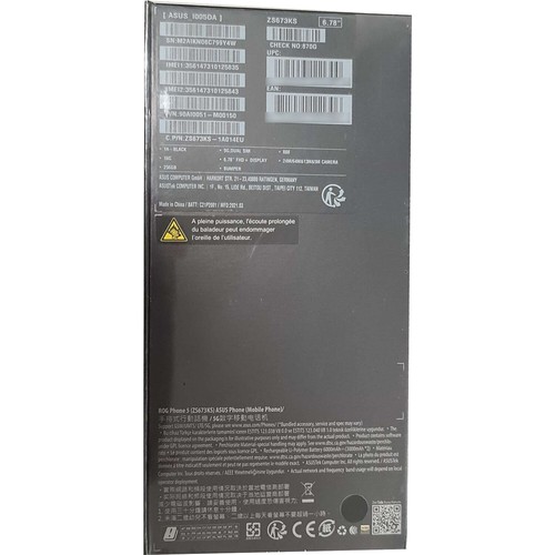 BNIB ASUS ROG Phone 5 Dual-SIM 256GB RAM+16GB Black Factory Unlocked 5G GSM - Afbeelding 8 van 8
