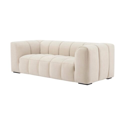 Dusk Manhattan Stone Velvet 3 Seater Sofa RRP £719 - Picture 4 of 6