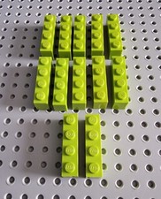 LEGO Basic Baustein Grundstein Basisstein 1x4 Limette Grün 12 stk Brick 3010 R1