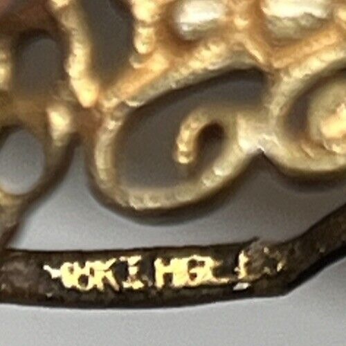 Vintage ESPO Esposito 18K HGE Pink Rose Flowers Guilloche Enamel Antique Ring 5 - Picture 3 of 11