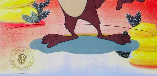 Warner Bros Looney Tunes TAZ the TAZMANIAN DEVIL Animation Art Cartoon Sericel - Bild 2 von 7