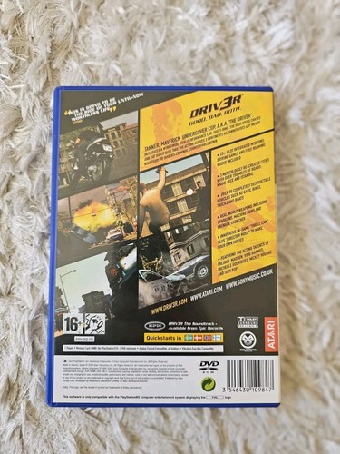 Driv3r (PS2) Driver 3 Playstation 2 Game- UK PAL *near mint* Fast P&P - Picture 2 of 4