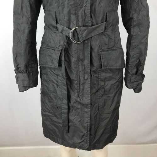 NAU ~ WOMENS XS ~ BROWN PLAID DOWN FULL ZIP PARKA HOODED JACKET COAT - Picture 4 of 8