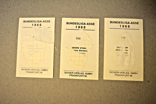 Sicker calcio Bundesliga assi 1968 - squadre-lotto-squadre incollate scegli - Foto 17 di 29