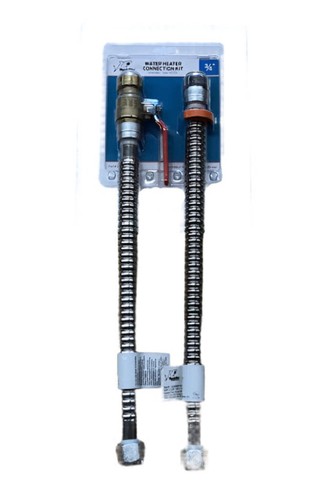 SharkBite Push to Connect Water Heater Connection Kit 3/4" x 3/4" FIP 24680 - Picture 3 of 5