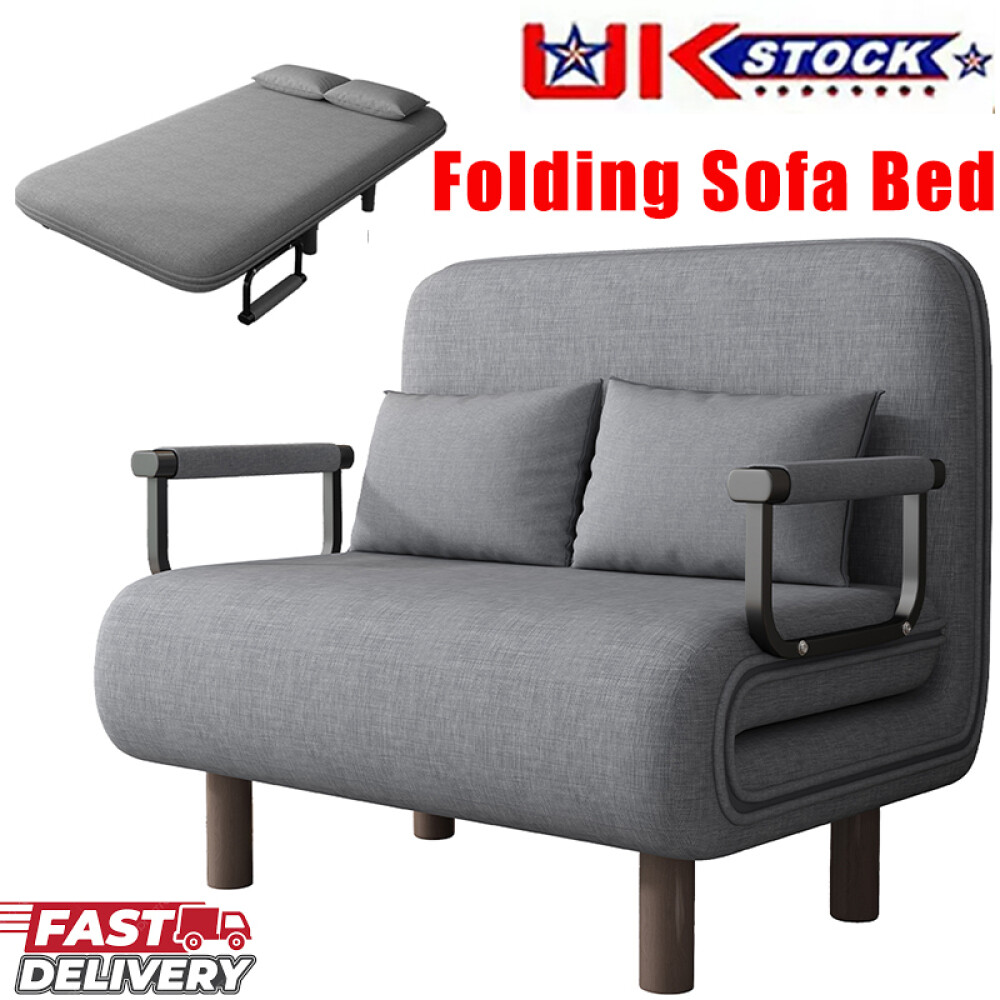 Double Folding 5 Position Convertible Sleeper Armchair Chair Sofa Bed
