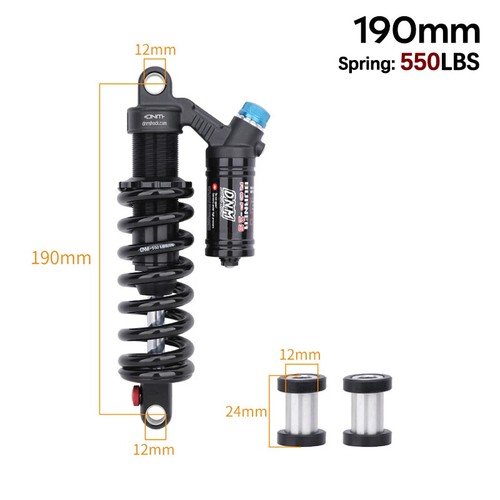 Downhill Mountain Bike Rear Shocks 450 550 750lbs Suspension Shock Absorber - Picture 25 of 36