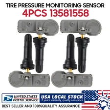 Complete Set of 4 Genuine OEM TPMS Tire Pressure Sensors Kit For GM GMC Trucks