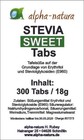 2x300 Stevia Tabs im Spender ohne Bitterstoffe - Reb-A 97% -Deutscher Hersteller