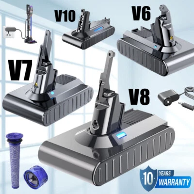 MARKENLOS 9000mAh Akku für Dyson V6 V7 V8 SV10 Absolute Pro Animal Staubsauger DE