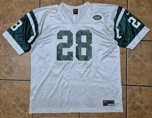 Nike NFL New York Jets Curtis Martin 28 Football Shirt Jersey White Size 2XL XXL - Picture 2 of 11