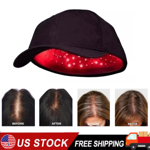 Hat Hair Growth Regrowth Hair Loss Treatment Cap Red Light Therapy 650nm&850nm - Bild 1 von 13