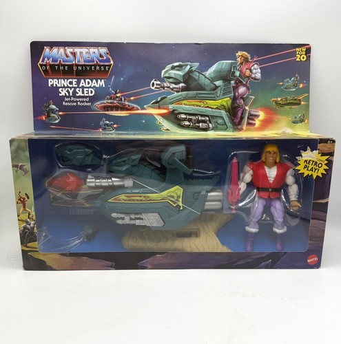 PRINCE ADAM SKY SLED MASTERS OF THE UNIVERSE MOTU MATTEL NUOVO 2020 ACTION FIGURE - Foto 1 di 2