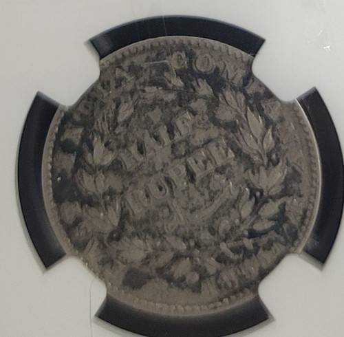 Rare mint error coin,1835(c) india 1/2 rupee Rotated dies NGC VF25 - Picture 3 of 4