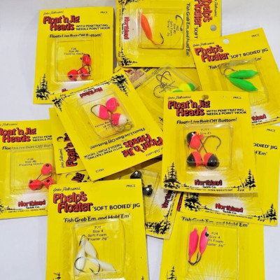 Northland Float 'n Head or  Gumdrop Phelps Floater Soft Floatn Jig Trout Walleye