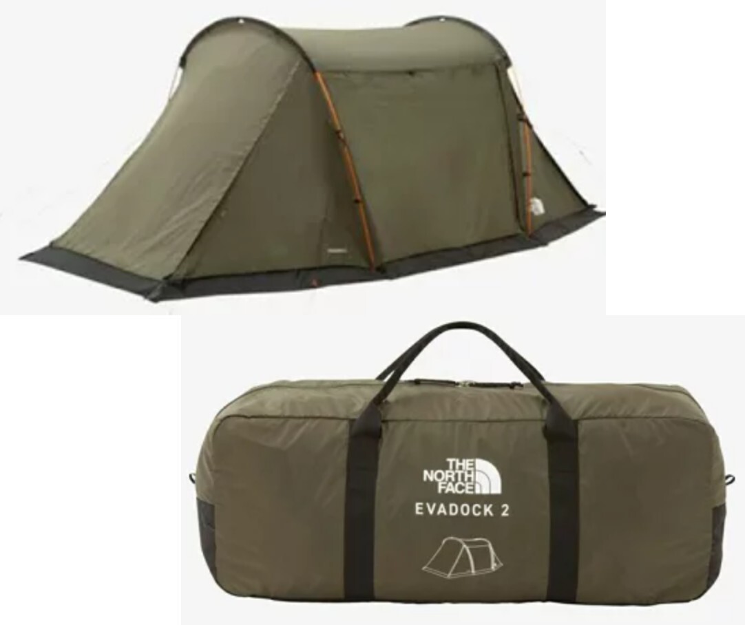 未使用 THE NORTH FACE Evacargo 2 THE NORTH FACE Evadock2 Tent - Solo/2-person Camping Outdoor SR