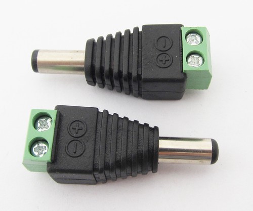 100pcs 5.5x2.1mm 2.1mm CCTV DC Power Male Plug Free Solder Terminal Connector - Picture 4 of 4