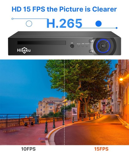 Hiseeu 5MP POE Sicherheitskamerasystem HD Nachtsicht IP66 AI Menschenerkennung - Imagen 22 de 22