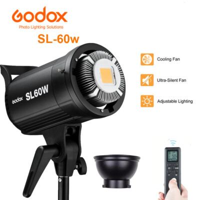 Godox SL-60W 5600K 60W LED スタジオライト Godox SL-60W 5600K Studio Photography LED Video Light for