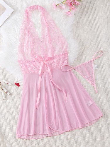 Women's Sexy Lace Lingerie Teddy Babydoll Underwear Nightgown Slip Dress Set US - Picture 63 of 78