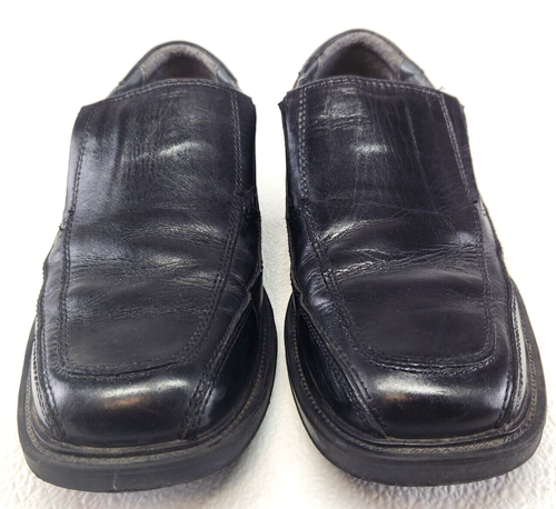 Dockers Pro Style All Motion Comfort Mens Black Leather Slip On Loafer Shoes 7.5 - Picture 2 of 7