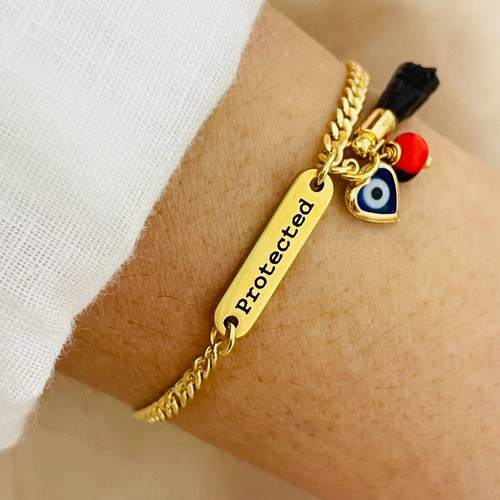 Azabache Armband, Bösewicht Armband, natürliche Jet Hand, personalisiertes Armband - Bild 13 von 13