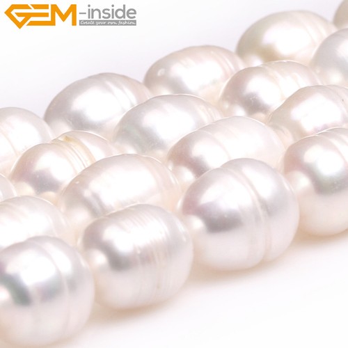 Potato Freshwater Pearl Beads For Jewelry DIY Making Strand 15" 10-11x12-13mm - Picture 10 of 19