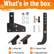 Racewill Hitch Lawn Mounted Ripper For ATV/UTV Tractor with 2 inch Receivers