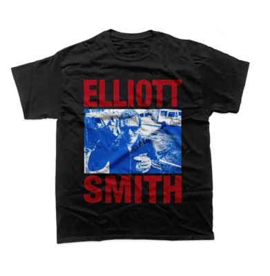 Elliott Smith Tシャツ Lサイズ vtg Elliott Smith black ARTWORK T-shirt Unisex tee All sizes