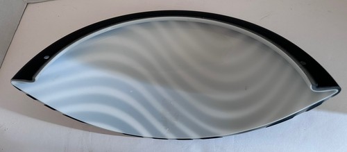 Besa Lighting T40KIT .96-PN Wall Sconce, Black On White Striped Glass New - Picture 3 of 5