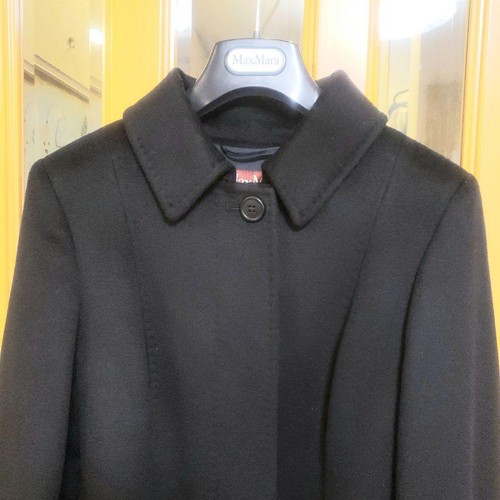Max Mara STUDIO langer Mantel Asian Fit M 38 US Größe S schwarz original - Bild 3 von 24