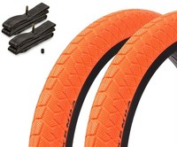 Kenda Bmx Reifen + Kujo Schlauch Set 20 Zoll 1,95 Orange Av Park