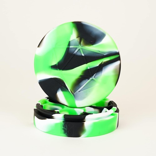 Metallic Dice Games Silicone Round Dice Case: Green/Black/White, Role Playing Ga - Picture 6 of 8