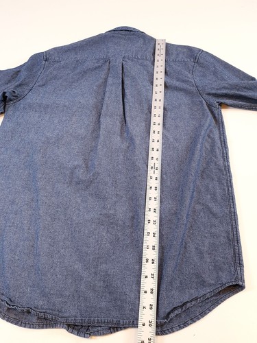 Vintage Big Mac Hemd Herren Medium Denim Workwear Western Pearl Snap JC Penney - Bild 10 von 13