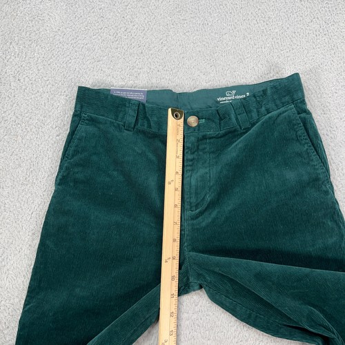 Vineyard Vines Pants Boys 18 Green The Breaker Corduroy Chino Preppy - Picture 5 of 13