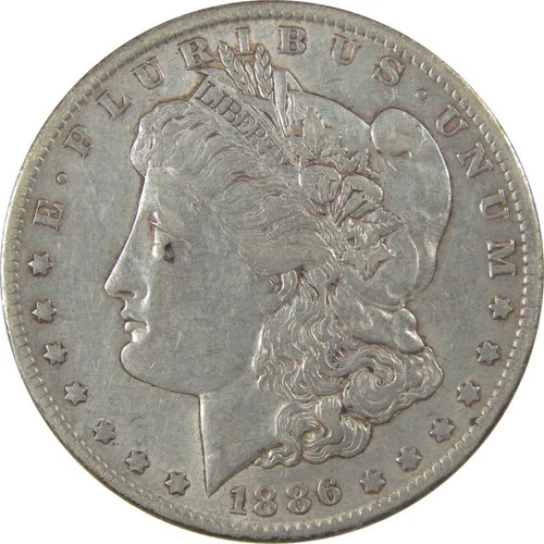 1886 O Morgan Silver Dollar XF EF Extremely Fine $1 Coin SKU:I25299