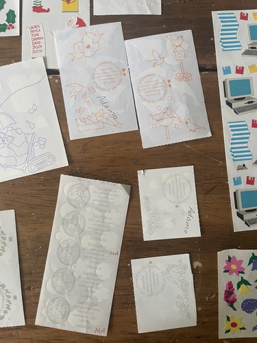 Vintage Lot 80s Mrs. Grossmans Stickers By The Yard Memories Frances Meyer - Picture 12 of 18