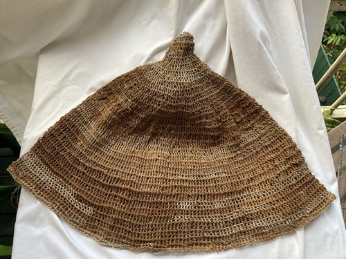 Old Papua New Guinea Woven Men’s Headdress Hair Cover/Cap. - Picture 2 of 10