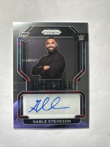 Gable Steveson #SA-GST 2022 Panini Prizm WWE Superstar Autographs card