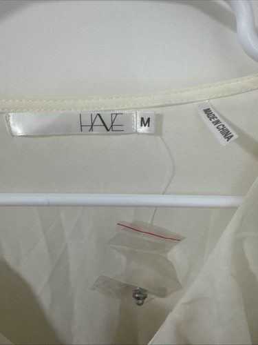 Abito blusa HAVE bianco e nero panna - Foto 3 di 9