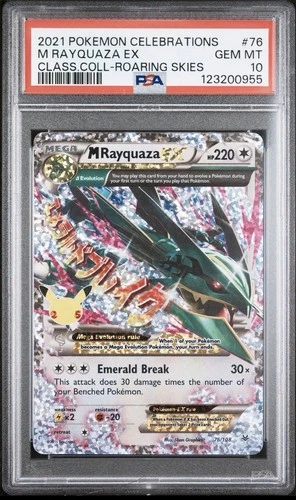 M Rayquaza Ex 76/108 Celebrations Classic Collection #76 GEM MINT PSA 10