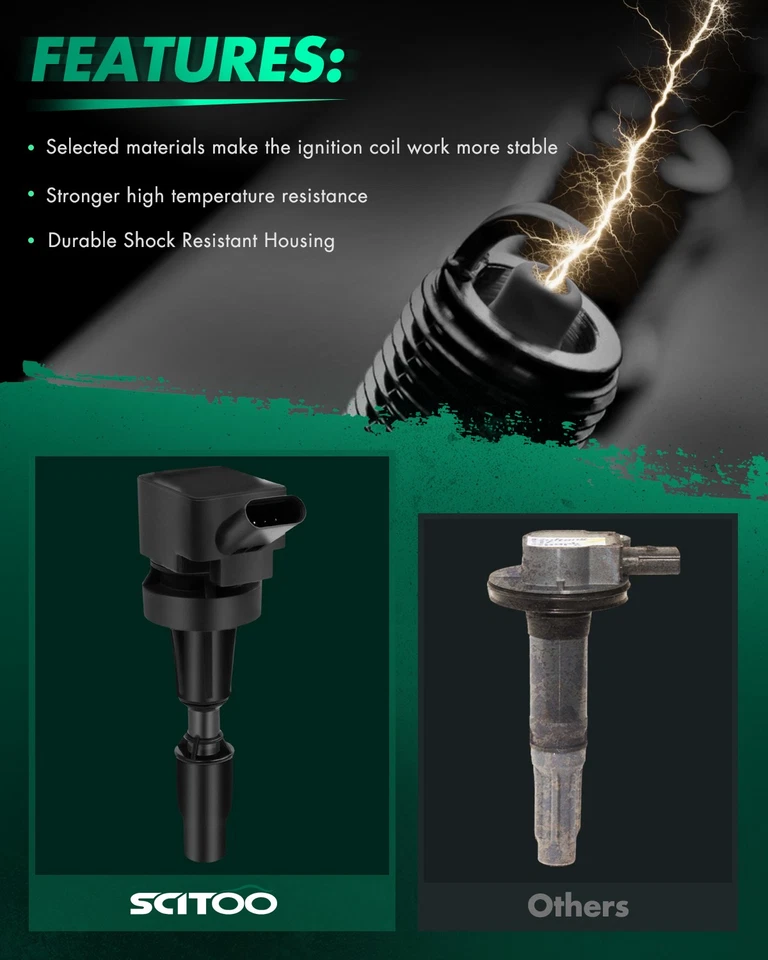 4 bobinas de ignição para Hyundai Tucson 1.6L 2016-2018 Kia Optima 1.6L 2016-2020 - Imagem 2 de 4