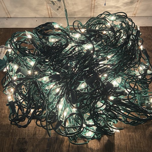 Holiday Time Clear Bulbs Green Wire 150 Net Light Set Indoor Outdoor 24 sqft NIB - Picture 6 of 8