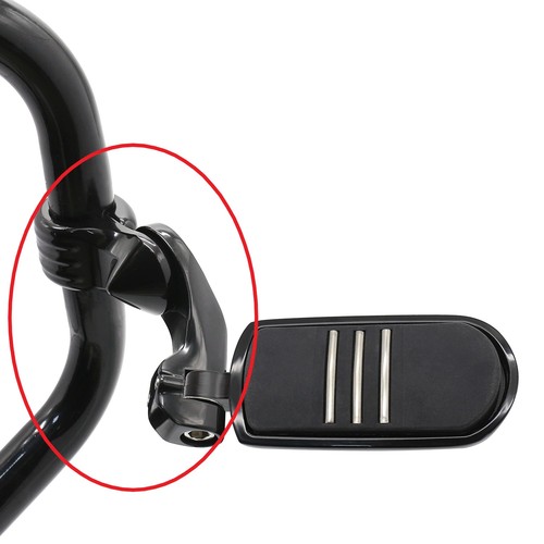 1-1/4" Highway Bar Foot Pegs Brackets For BMW / Triumph / Bobber / Scooter / ATV - Picture 3 of 7