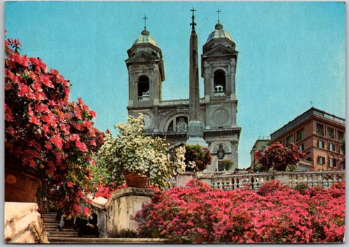 Vintage Postcard Church of The Trinity Dei Monti Rome Roma Italy c1971 - Picture 2 of 3